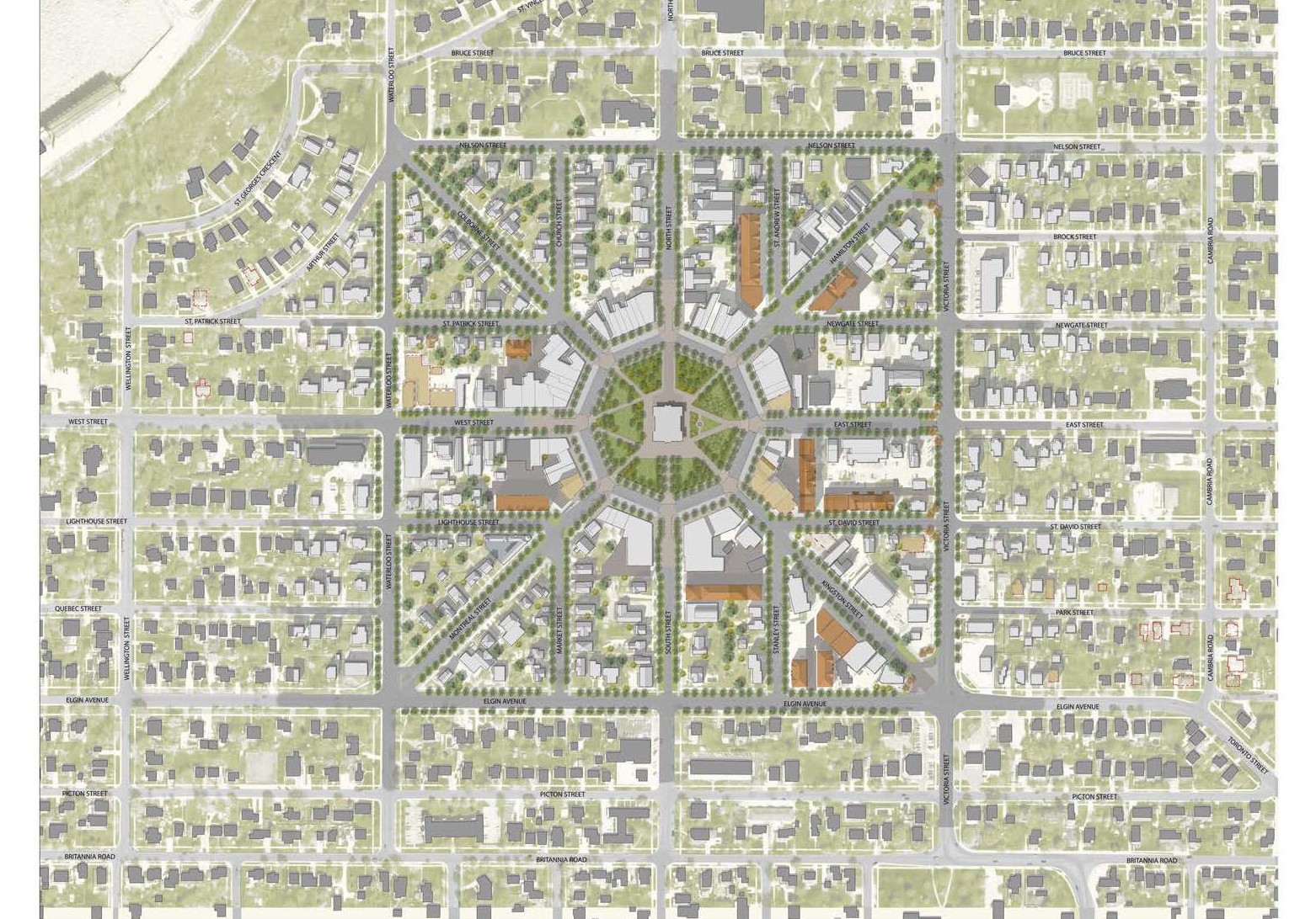 Goderich Downtown Core Area Masterplan CSLA   2013 Regional Merit   Plan   Analysis%2C The Planning Partnership%2C Goderich 1 